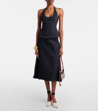 Jacquemus Lavoir de-Nîmes denim halterneck top | Thumbnail 5