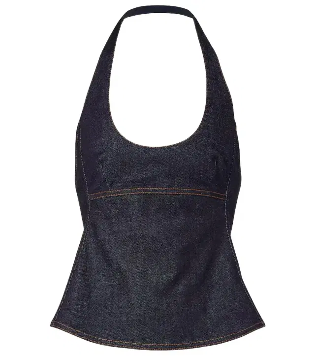 Jacquemus Lavoir de-Nîmes denim halterneck top