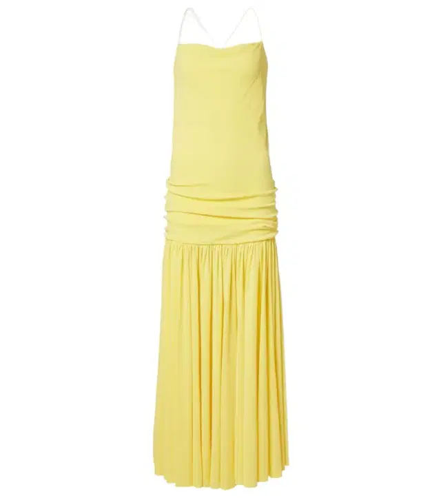 Jacquemus Abiha gathered jersey midi dress