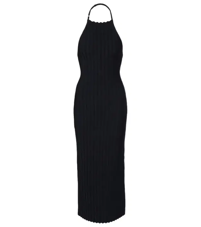 Jacquemus Tablier knitted midi dress