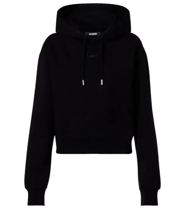 Logo cotton jersey hoodie