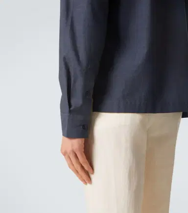 Frescobol Carioca Safra cotton flannel shirt | Thumbnail 5 Frescobol Carioca Safra cotton flannel shirt | Thumbnail 5