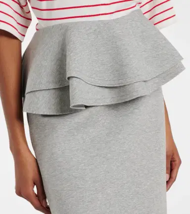 Plan C Ruffled cotton-blend midi skirt | Thumbnail 6 Plan C Ruffled cotton-blend midi skirt | Thumbnail 6