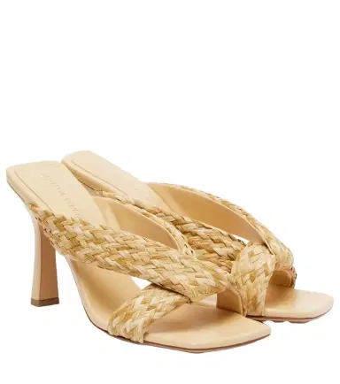 Bottega Veneta Riva braided raffia mules | Thumbnail 1 Bottega Veneta Riva braided raffia mules | Thumbnail 1