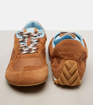 Bottega Veneta Orbit Flash suede-trimmed sneakers | Thumbnail 2 Bottega Veneta Orbit Flash suede-trimmed sneakers | Thumbnail 2