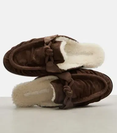 Bottega Veneta Astaire shearling-lined suede mules | Thumbnail 2 Bottega Veneta Astaire shearling-lined suede mules | Thumbnail 2
