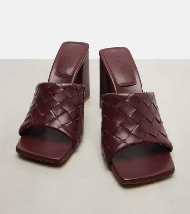 Bottega Veneta Parco Intrecciato leather mules | Thumbnail 3