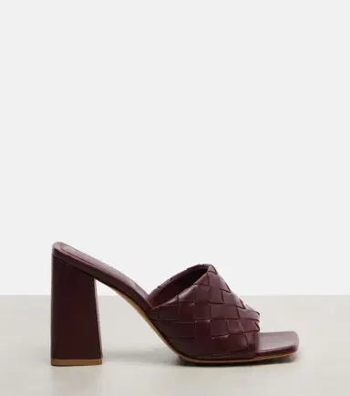 Bottega Veneta Parco Intrecciato leather mules | Thumbnail 4