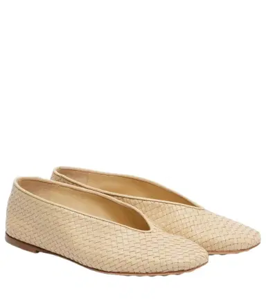 Bottega Veneta Rosa Intrecciato leather ballet flats | Thumbnail 1 Bottega Veneta Rosa Intrecciato leather ballet flats | Thumbnail 1