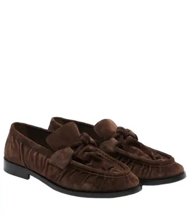 Bottega Veneta Astaire Knot suede loafers | Thumbnail 1