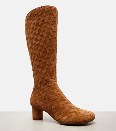 Bottega Veneta Atomic Intrecciato suede knee-high boots | Thumbnail 2 Bottega Veneta Atomic Intrecciato suede knee-high boots | Thumbnail 2