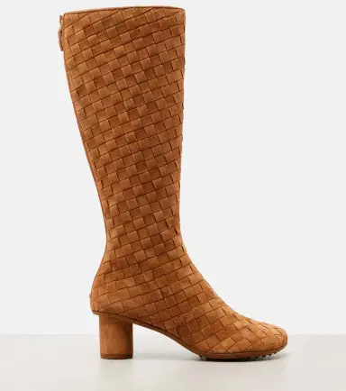 Bottega Veneta Atomic Intrecciato suede knee-high boots | Thumbnail 3 Bottega Veneta Atomic Intrecciato suede knee-high boots | Thumbnail 3