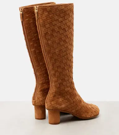 Bottega Veneta Atomic Intrecciato suede knee-high boots | Thumbnail 4 Bottega Veneta Atomic Intrecciato suede knee-high boots | Thumbnail 4