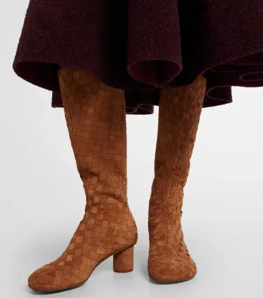 Bottega Veneta Atomic Intrecciato suede knee-high boots | Thumbnail 6 Bottega Veneta Atomic Intrecciato suede knee-high boots | Thumbnail 6