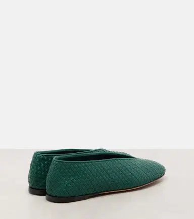 Bottega Veneta Rosa Intrecciato leather ballet flats | Thumbnail 2