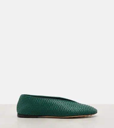 Bottega Veneta Rosa Intrecciato leather ballet flats | Thumbnail 3