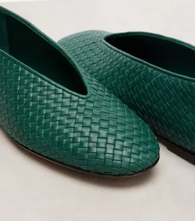Bottega Veneta Rosa Intrecciato leather ballet flats | Thumbnail 4