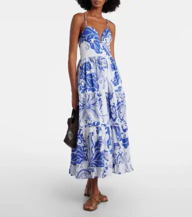 Poupette St Barth Milena printed cotton maxi dress | Thumbnail 6