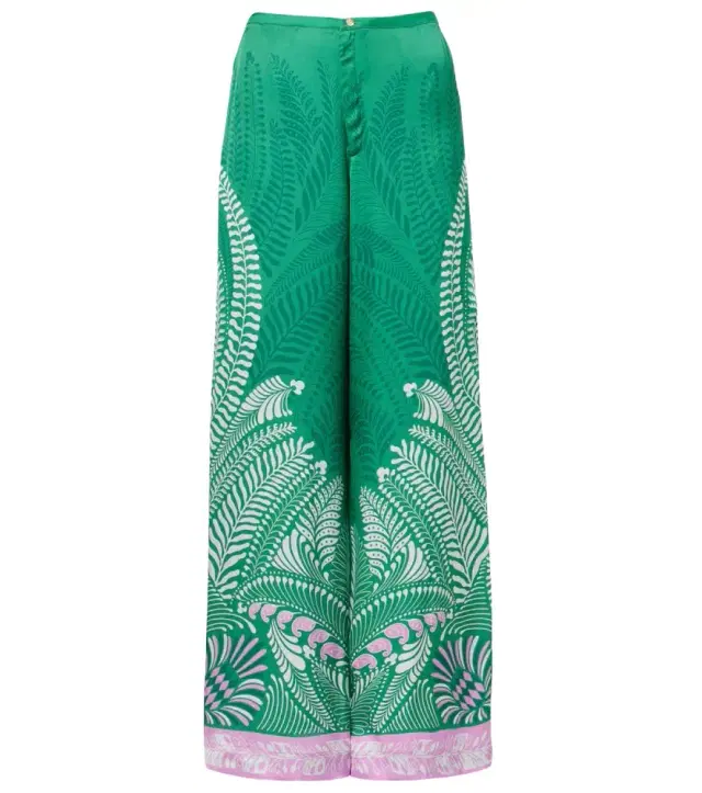 Clea printed wide-leg pants