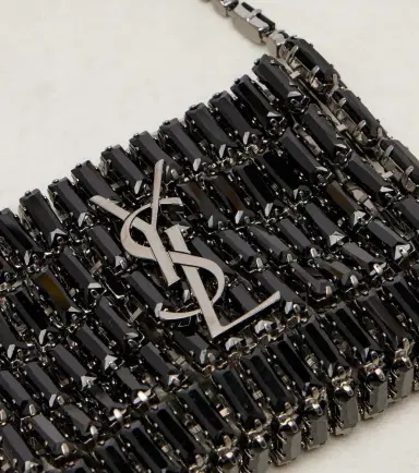Saint Laurent Cassandre Micro embellished top-handle bag | Thumbnail 4