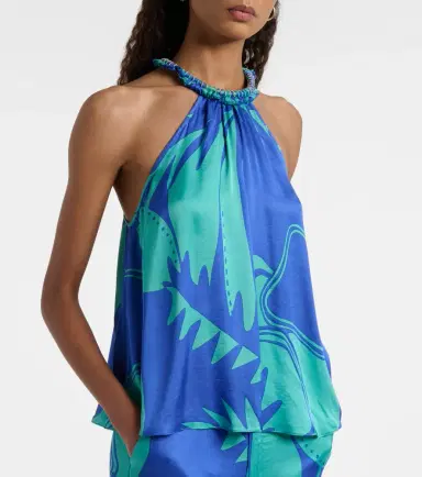 Poupette St Barth Cleo printed top | Thumbnail 4