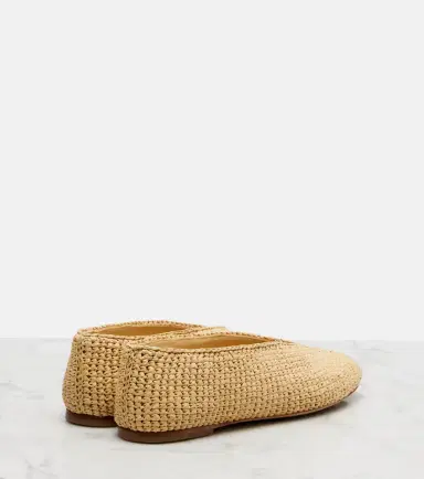 Bottega Veneta Rosa raffia ballet flats | Thumbnail 2