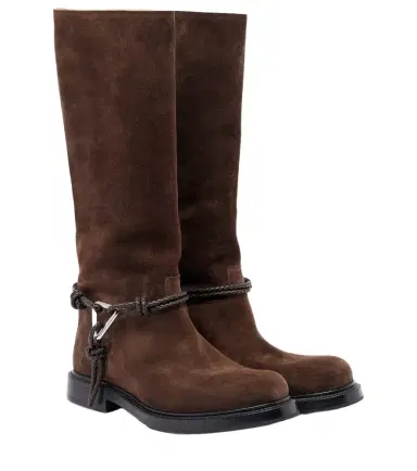 Bottega Veneta James Knot suede knee-high boots | Thumbnail 1 Bottega Veneta James Knot suede knee-high boots | Thumbnail 1