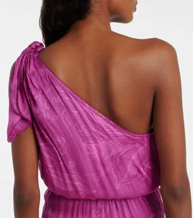 Poupette St Barth Celie satin jacquard minidress | Thumbnail 6