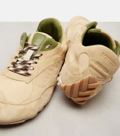 Bottega Veneta Orbit Flash suede-trimmed sneakers | Thumbnail 4