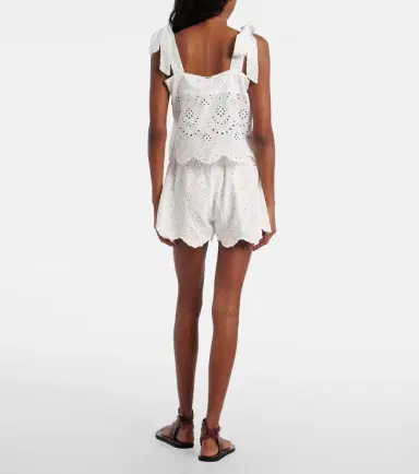 Poupette St Barth Cruse broderie anglaise cotton shorts | Thumbnail 2