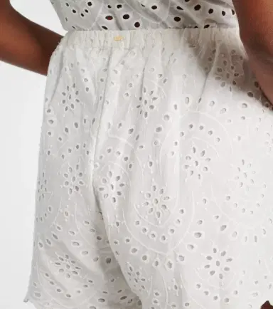 Poupette St Barth Cruse broderie anglaise cotton shorts | Thumbnail 4