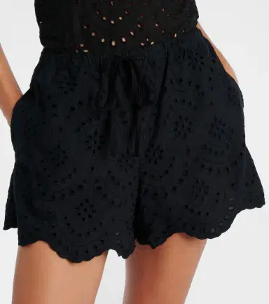 Poupette St Barth Cruse broderie anglaise cotton shorts | Thumbnail 4