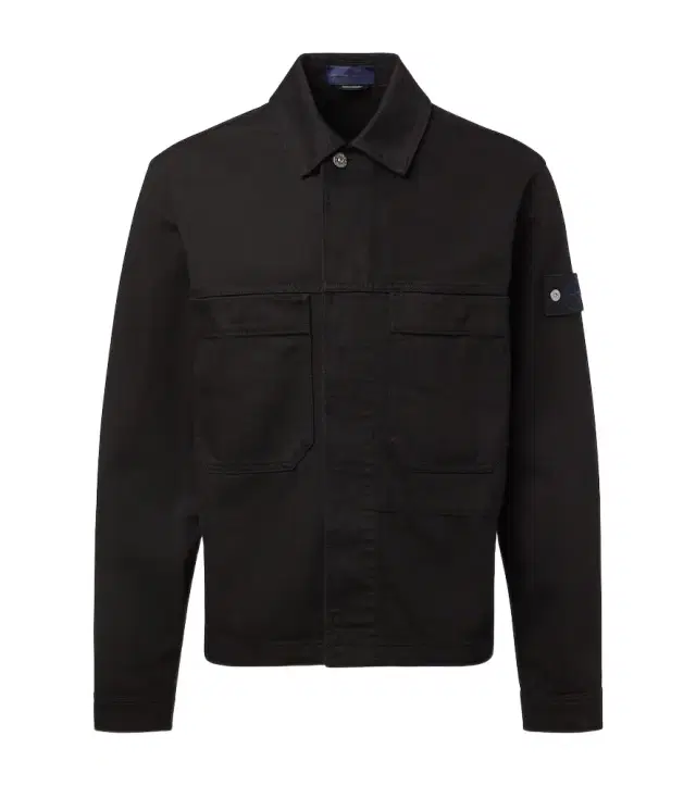 Compass denim overshirt