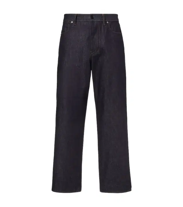 Mid-rise straight jeans