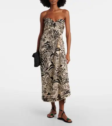 Poupette St Barth Collina printed cotton midi dress | Thumbnail 3 Poupette St Barth Collina printed cotton midi dress | Thumbnail 3