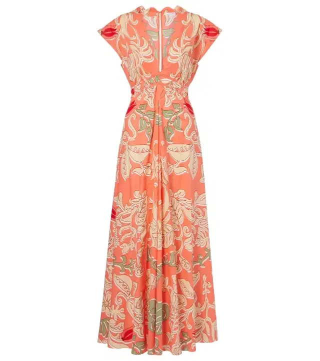 Noreen printed cotton maxi dress