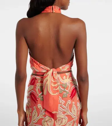 Poupette St Barth Suma printed cotton crop top | Thumbnail 3