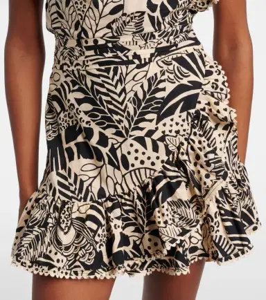 Poupette St Barth Corinne ruffled printed cotton minidress | Thumbnail 4