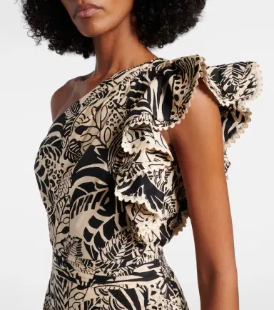 Poupette St Barth Corinne ruffled printed cotton minidress | Thumbnail 5