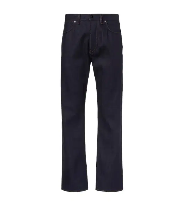 Mid-rise straight jeans