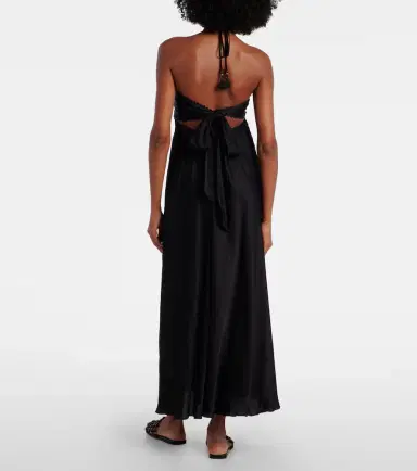 Poupette St Barth Halterneck maxi dress | Thumbnail 3 Poupette St Barth Halterneck maxi dress | Thumbnail 3