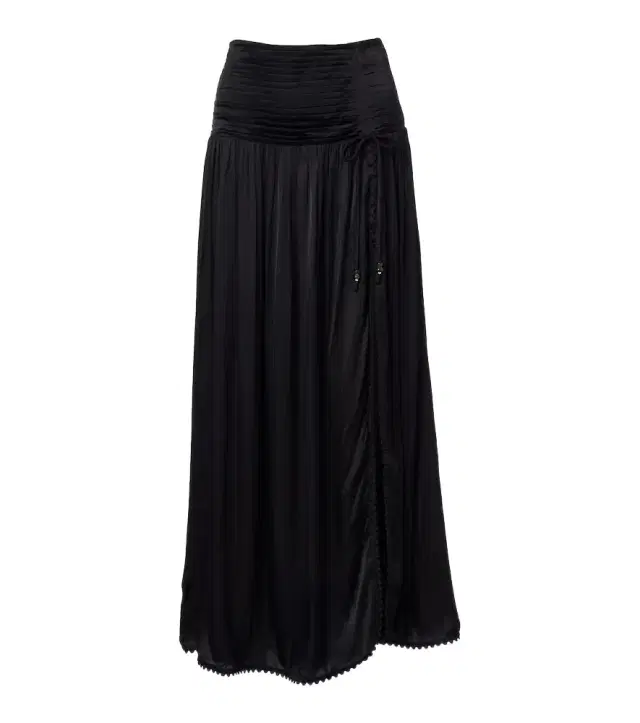 Scalloped maxi skirt