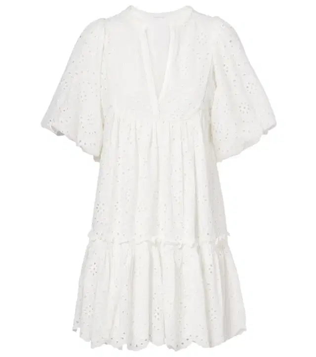 Poupette St Barth Cruz broderie anglaise cotton minidress