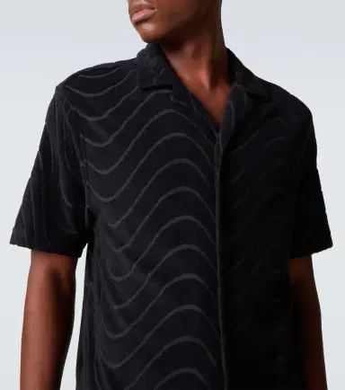 Frescobol Carioca Embroidered cotton-blend terry shirt | Thumbnail 4 Frescobol Carioca Embroidered cotton-blend terry shirt | Thumbnail 4