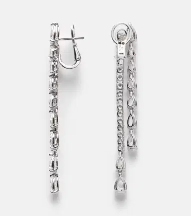 Bucherer Fine Jewellery Diamond Twist 18kt white gold drop earrings with diamonds | Thumbnail 4 Bucherer Fine Jewellery Diamond Twist 18kt white gold drop earrings with diamonds | Thumbnail 4