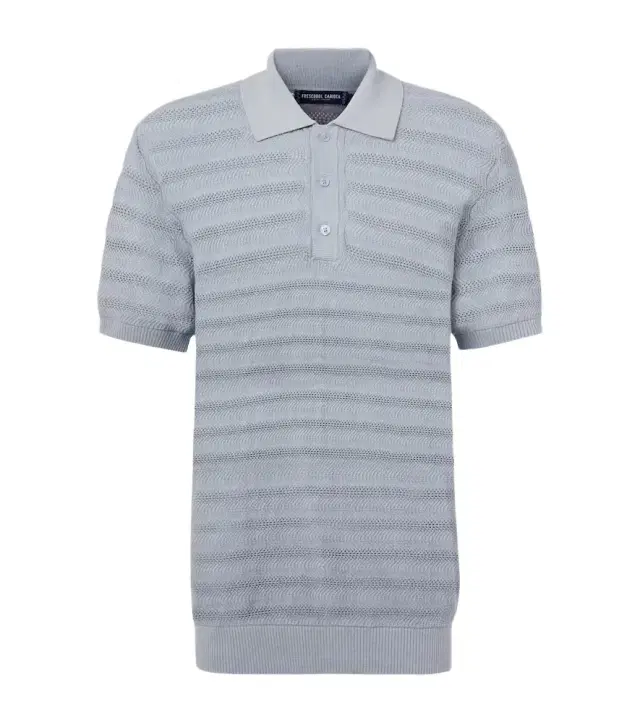 Frescobol Carioca Vidal cotton jacquard polo shirt