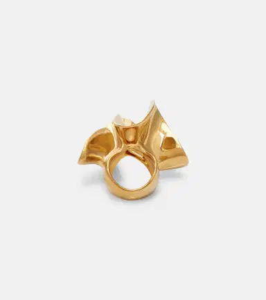 Bottega Veneta Anemone gold-plated sterling silver ring | Thumbnail 3