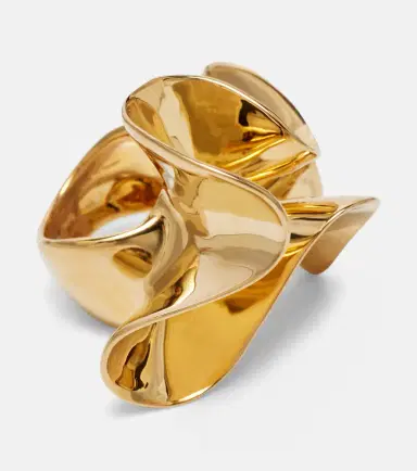 Bottega Veneta Anemone gold-plated sterling silver ring | Thumbnail 4