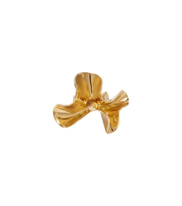 Bottega Veneta Anemone gold-plated sterling silver ring