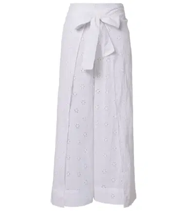 Polo Ralph Lauren Broderie anglaise cotton poplin wide-leg pants | Thumbnail 1